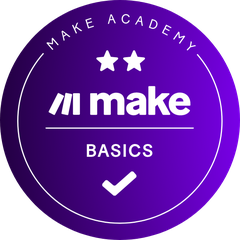 Make Academy — Basics certification badge